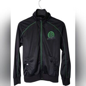 Jack and Jones Men's Jacket Size L Intelligence Black Full Zip Style Seven Sweat